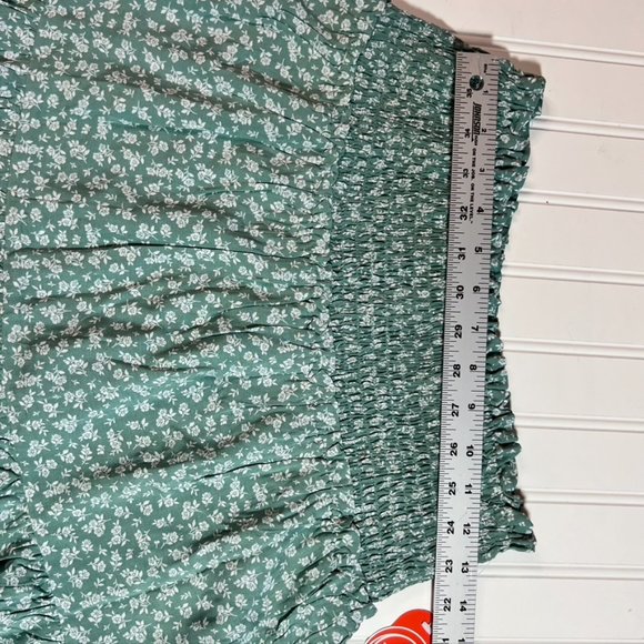 Green Floral Girls Skorts L 10/12 Plus NWT - Picture 4 of 9